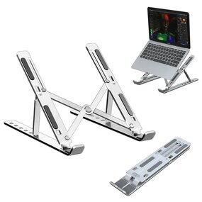 Laptop Stand - Portable Foldable Aluminium Adjustable for All Size Laptops