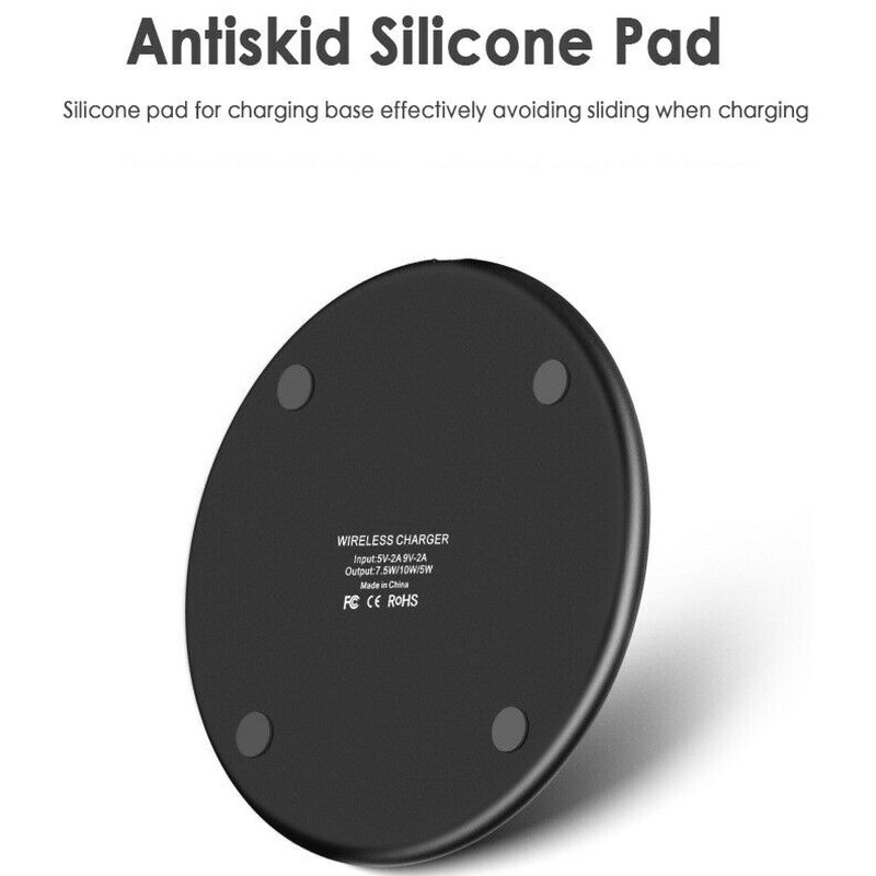 Wireless Charging Pad - Custom Logo 15W Fast Stand OTP for Mobile Phones 10W