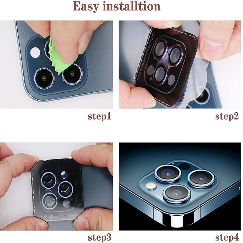 Camera Lens Protector - for iPhone 16 11 Mini Pro Max Precise Positioning Glass