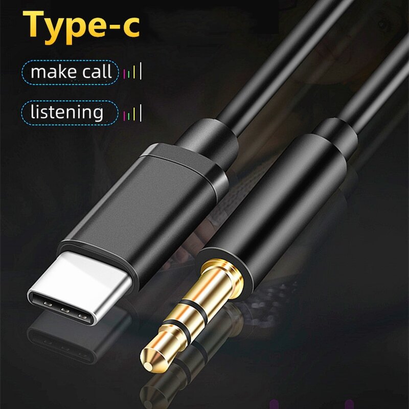 Audio Cable Manufacturer - Type C 3.5mm Jack AUX PVC for Phones Projector Speaker