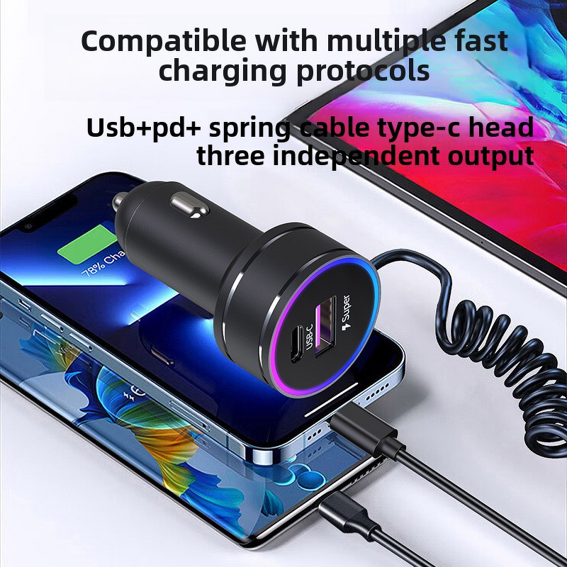 Car Charger - Super Fast 30W Universal QC3.0 Type-C OTP Metal for Cars