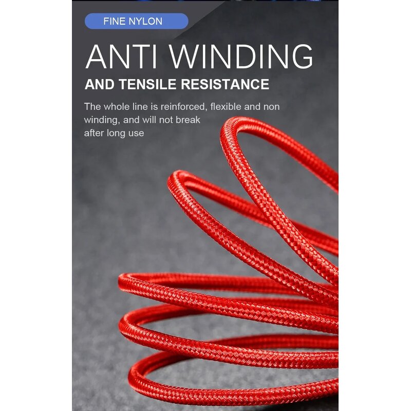 Type C Cable - 4-in-1 Nylon Jacket Android Charger with Earphone Compatible