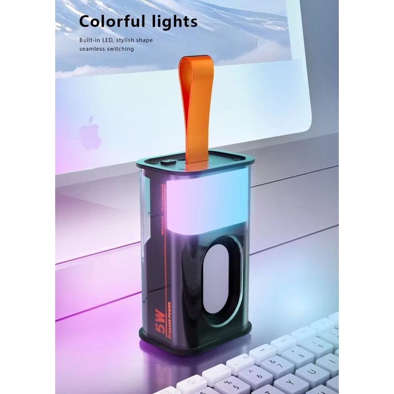 BT Speaker - Portable Colorful Lamp LED for Computer Mobile Phone Outdoor