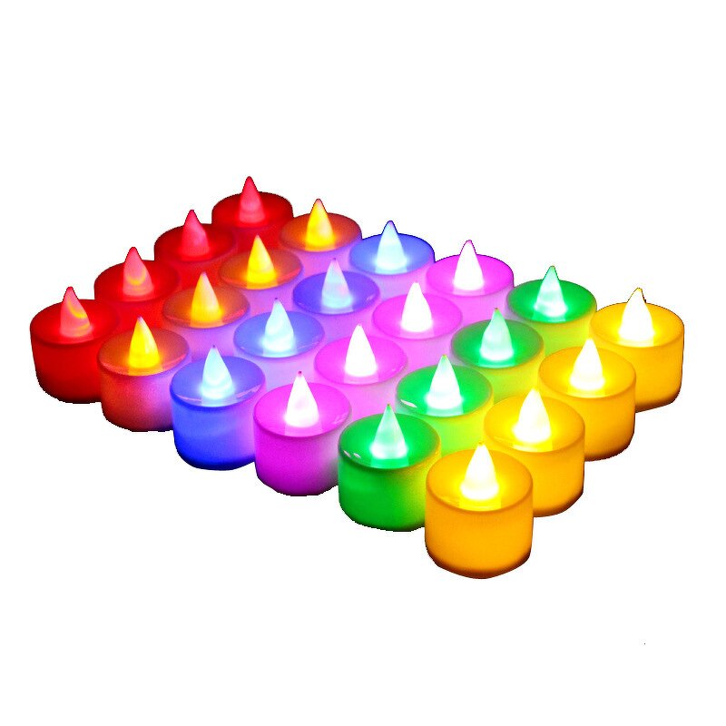 Candle Lamp - Electronic Creative Wedding Birthday Venue Layout Multi-color Flashing Props
