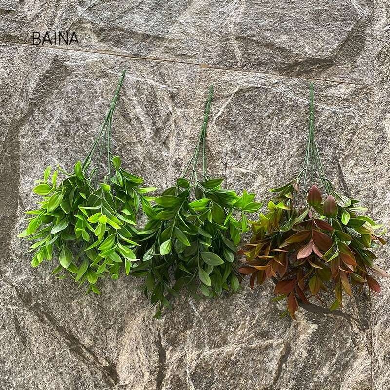 Artificial Plant - In Stock 5-branch Mint Leaf Decorative