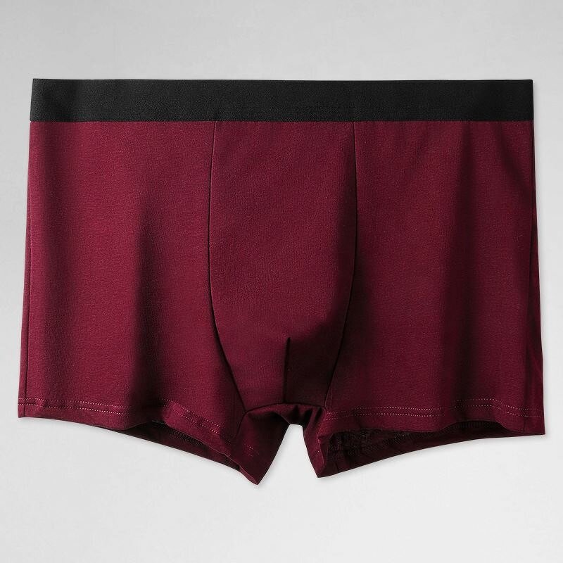Men's Underwear - Comfortable and Breathable Panties Sexy Solid Color Stretch Boxer Shorts