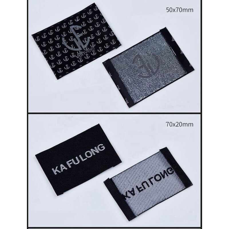 Garment Tags - 2026 Personal Logo Custom Embroidered Weaving