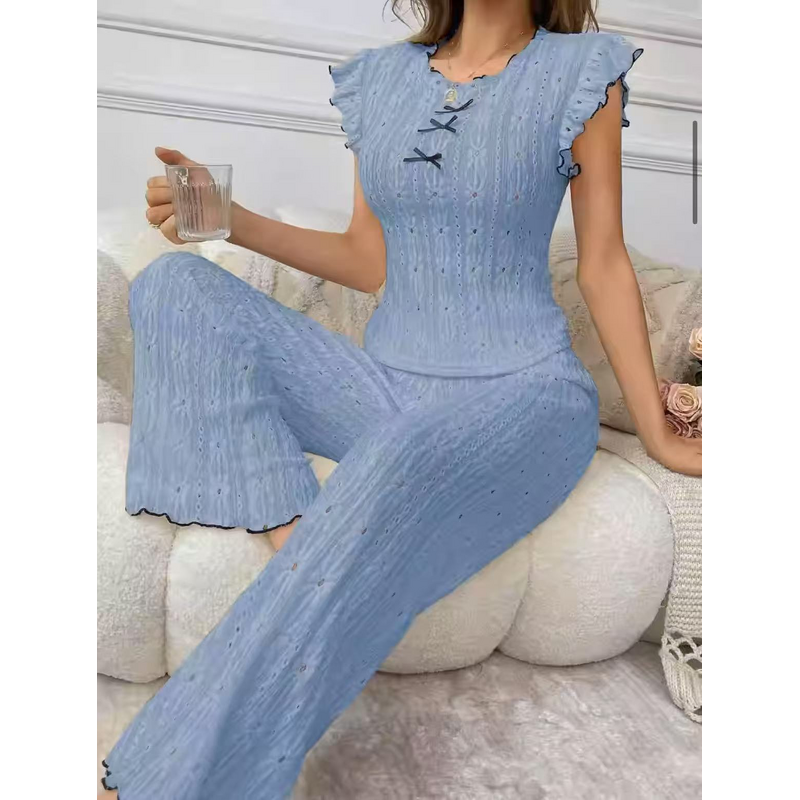 Women's Pajamas - European American Style Sexy Hollow Out Strapless Spandex Lace Spring Summer