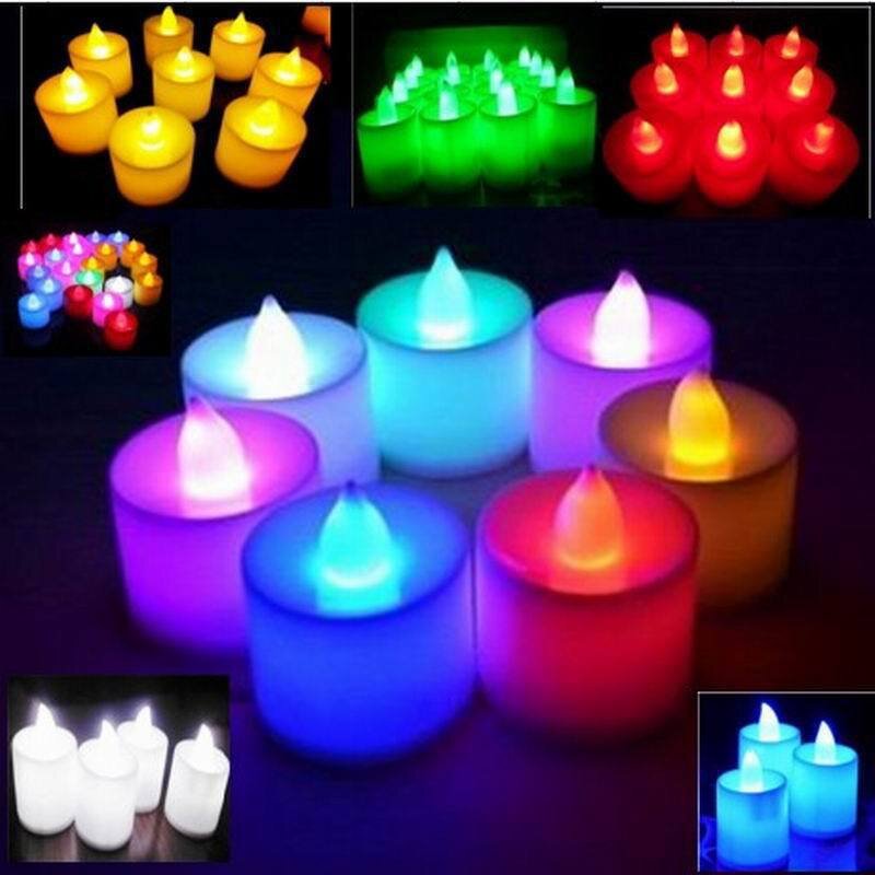Candle Lamp - Electronic Creative Wedding Birthday Venue Layout Multi-color Flashing Props