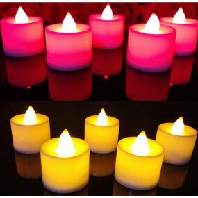 Candle Lamp - Electronic Creative Wedding Birthday Venue Layout Multi-color Flashing Props