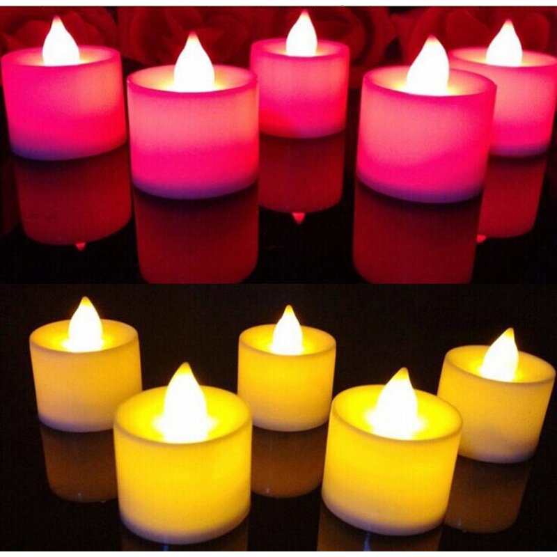 Candle Lamp - Electronic Creative Wedding Birthday Venue Layout Multi-color Flashing Props