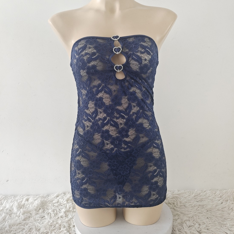 Women's Lingerie Set - European American New Style Sexy Lace Mesh Hollow Dress ODM Wholesale