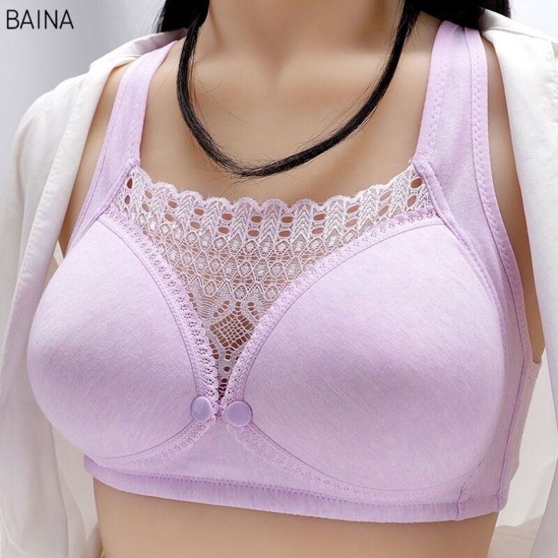 Women's Nursing Bras - 2026 Post Pregnancy Support Lifting Front Open Lace Breastfeeding