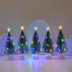 Christmas Decoration - LED Colorful Glowing Star Christmas Tree Gift Window Atmosphere Ornament