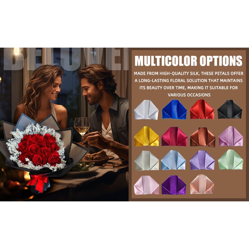 Hand-made Ribbon Rose - Polyester Flower Semi-finished Material for Beginner