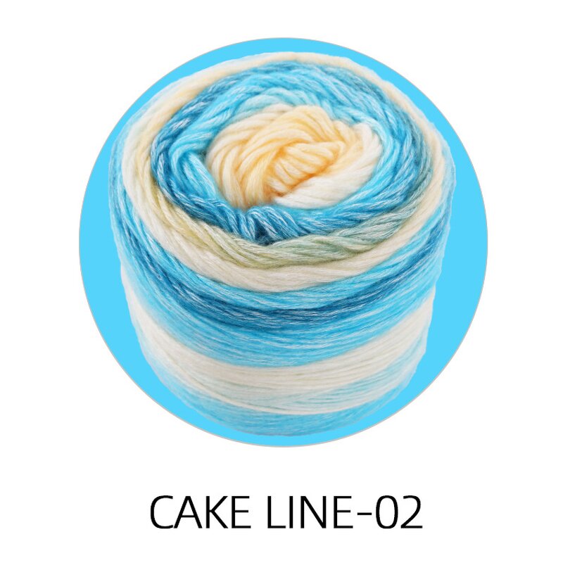Cake Yarn Manufacturer - Art Rainbow Multicolor Blended Gradient for Knitting DIY