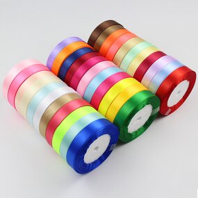 Grosgrain Ribbons - Satin Single Face Eco-Friendly Solid for Gift Wrapping