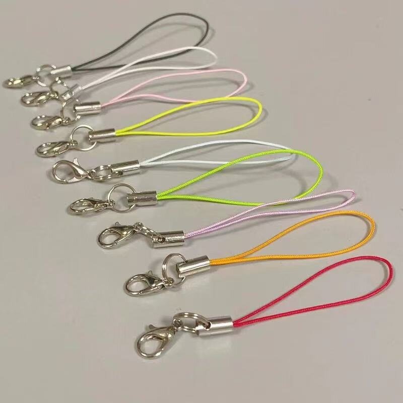 DIY Lanyard - Short Jewelry Accessories with Metal Ring Lobster Buckle Pendant