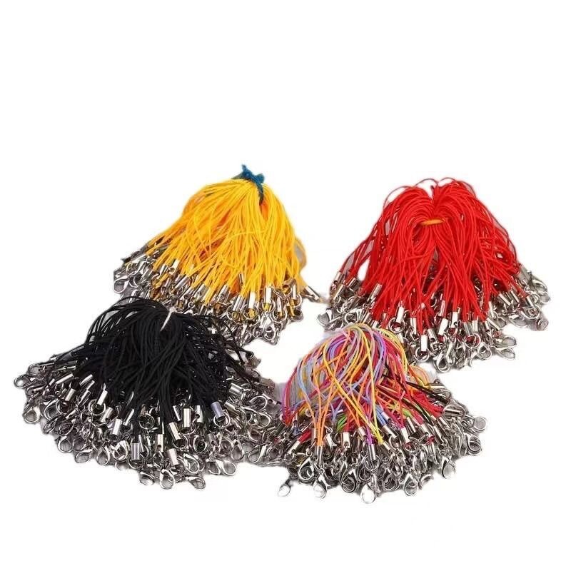 DIY Lanyard - Short Jewelry Accessories with Metal Ring Lobster Buckle Pendant