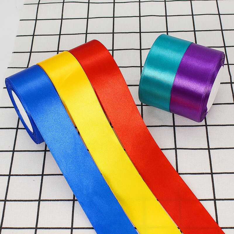 Grosgrain Ribbons - High Quality Single Face Satin Solid for Gift Wrapping