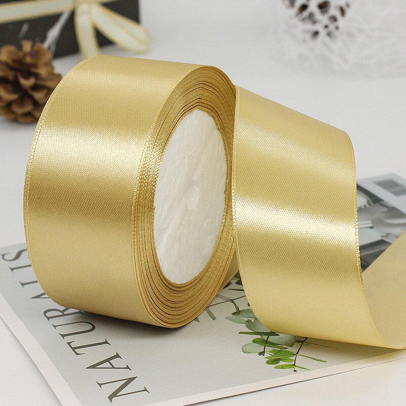 Grosgrain Ribbons - High Quality Single Face Satin Solid for Gift Wrapping