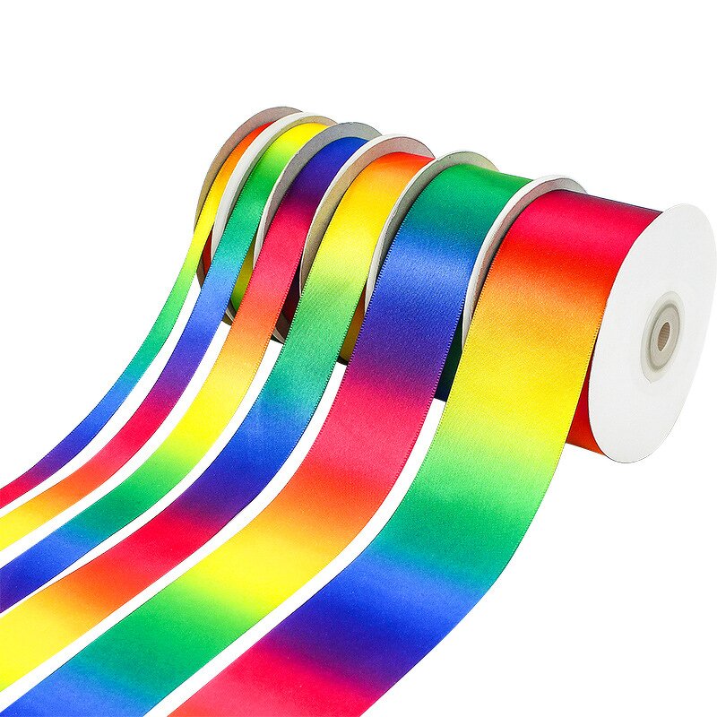 Satin Ribbon - Single Face Solid Grosgrain for Gift Wrapping Hair Bows Wedding