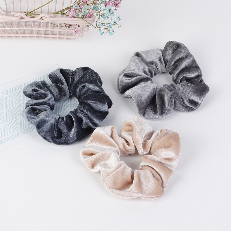 Hair Accessories - Colored Velvet Scrunchies Popular Colorful for Girls