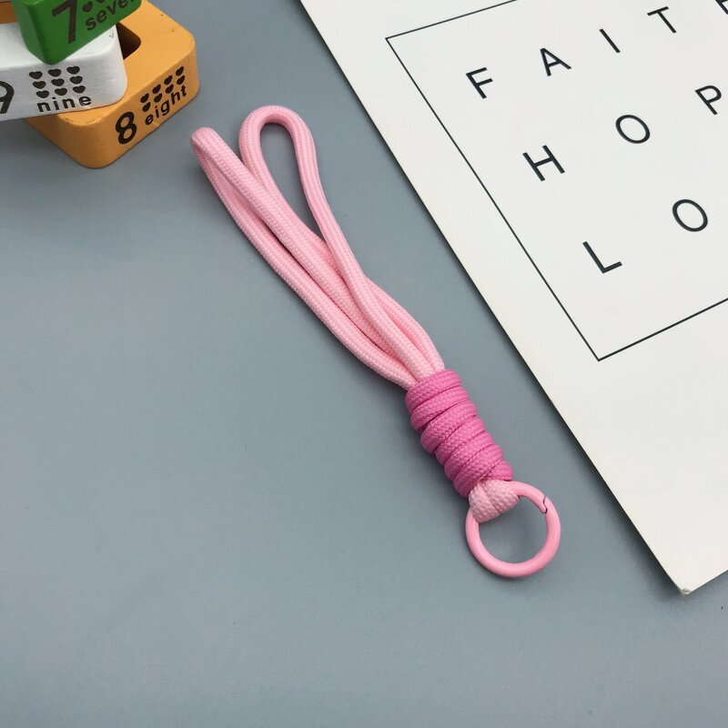 Braided Lanyard - 15CM Short Twist Rope Mobile Phone Key Ring