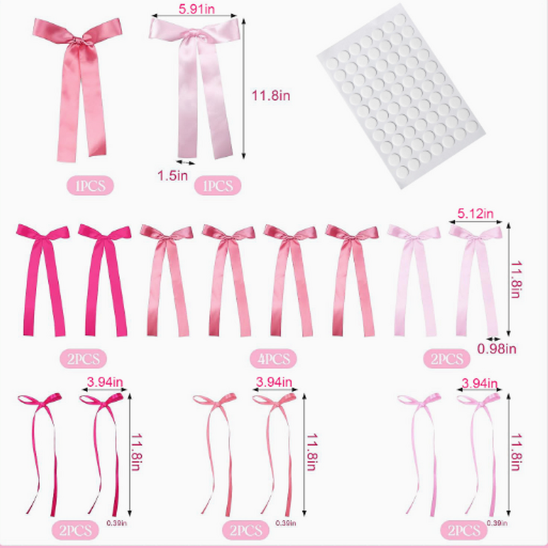 Satin Fabric Ribbon - Polyester Solid 2.5cm Multi-Color for Gift Wrapping Hair