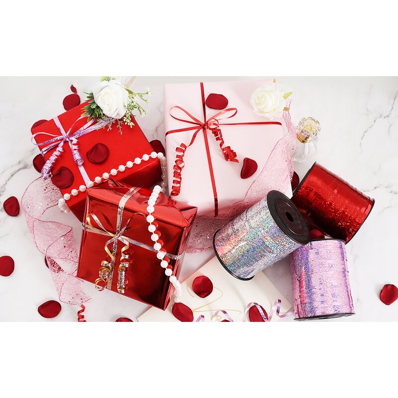 Laser Ribbon - 220m for Festival Party Decoration Balloon Tying