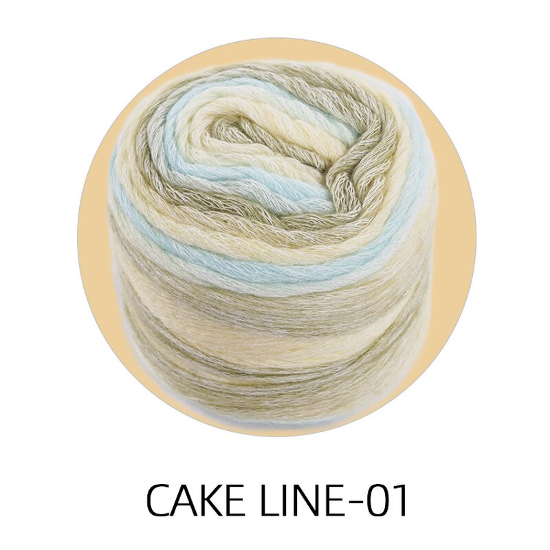 Cake Yarn Manufacturer - Art Rainbow Multicolor Blended Gradient for Knitting DIY