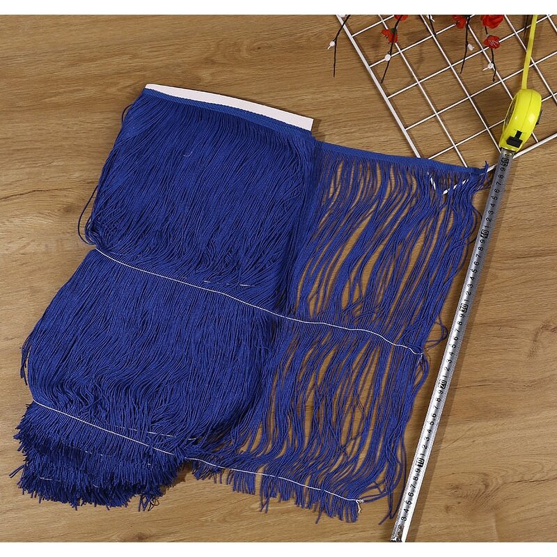 Fringe Trim - White Yellow 100% Polyester Wholesale