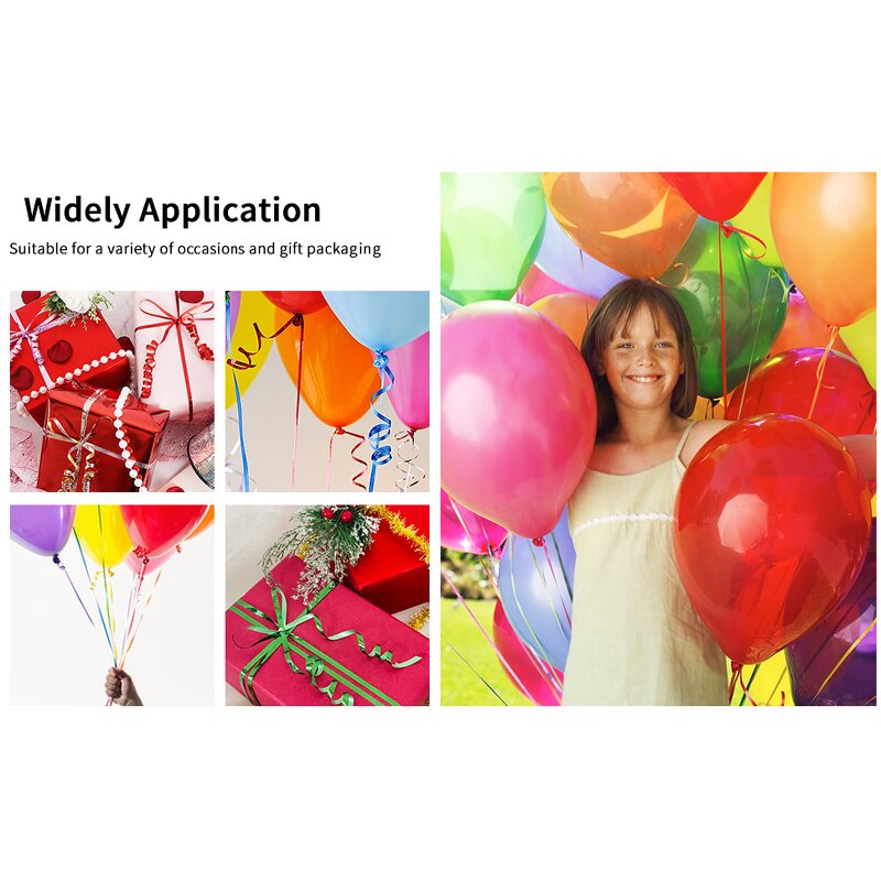 Laser Ribbon - 220m for Festival Party Decoration Balloon Tying