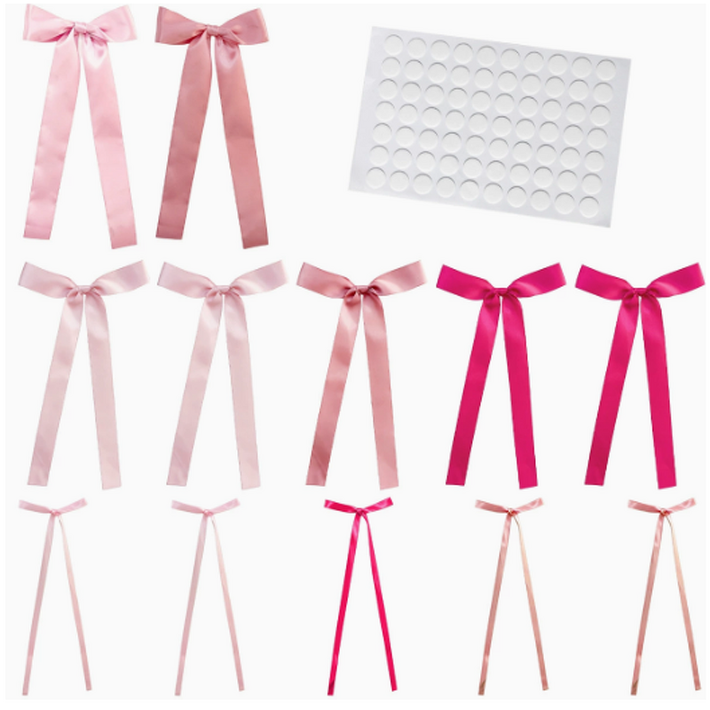 Satin Fabric Ribbon - Polyester Solid 2.5cm Multi-Color for Gift Wrapping Hair