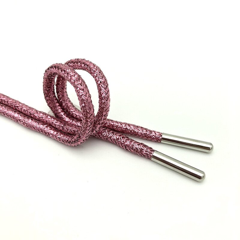 Fashion Shoelace - Gold Silver Shiny Silk for Circle Sports