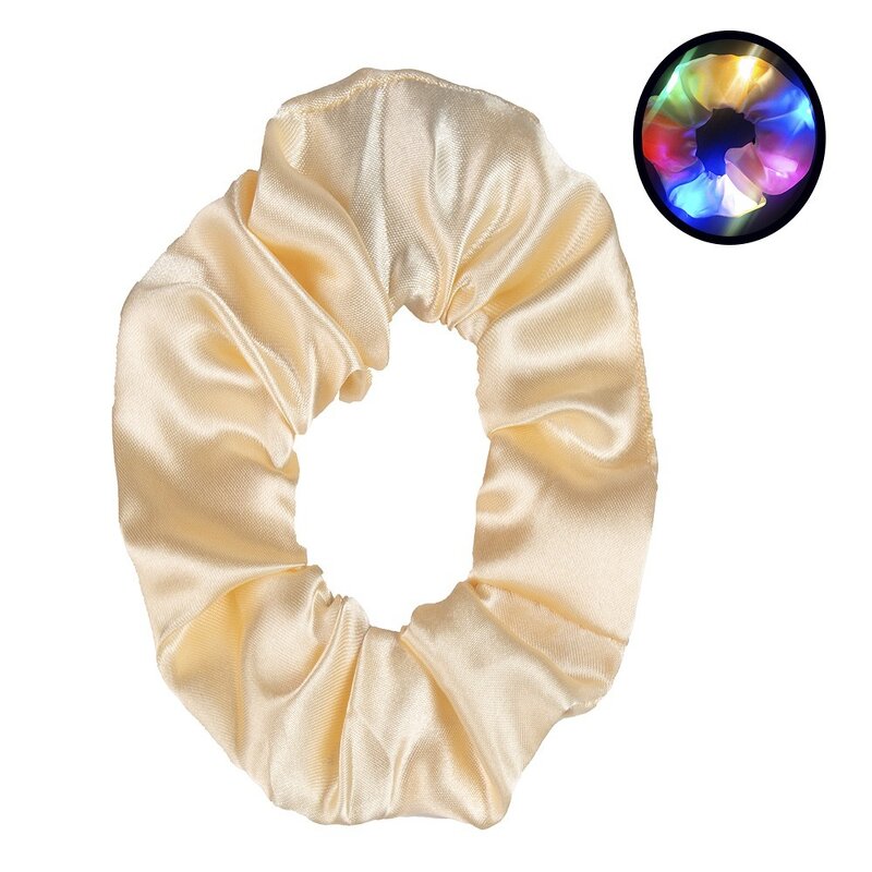 Hair Scrunchie - Custom Color LED Satin Elastic Light up for Women Girl