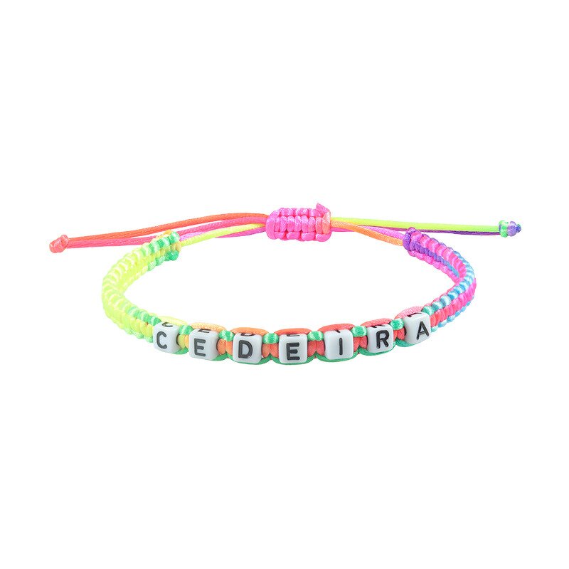 Braided Bracelet - Cool Design Alphabet Colorful Rope