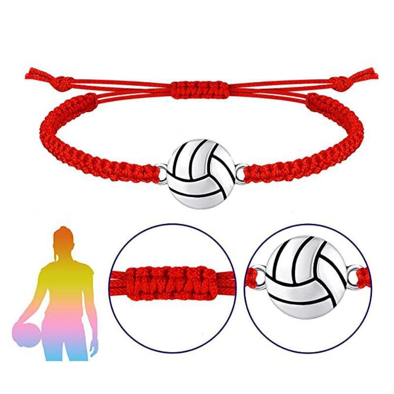 Sports Bracelet - Hand-woven Colorful for Football Basketball Volleyball Tennis