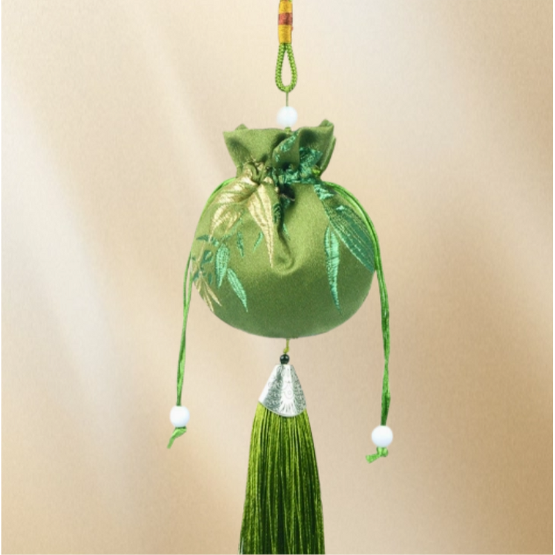 Tassel Pouch - Empty Portable Blessing Auspicious Bag for Carrying Blessings