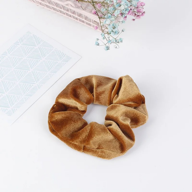 Hair Accessories - Colored Velvet Scrunchies Popular Colorful for Girls