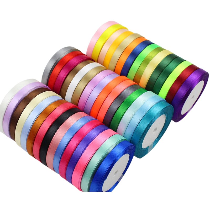 Grosgrain Ribbons - Satin Single Face Eco-Friendly Solid for Gift Wrapping