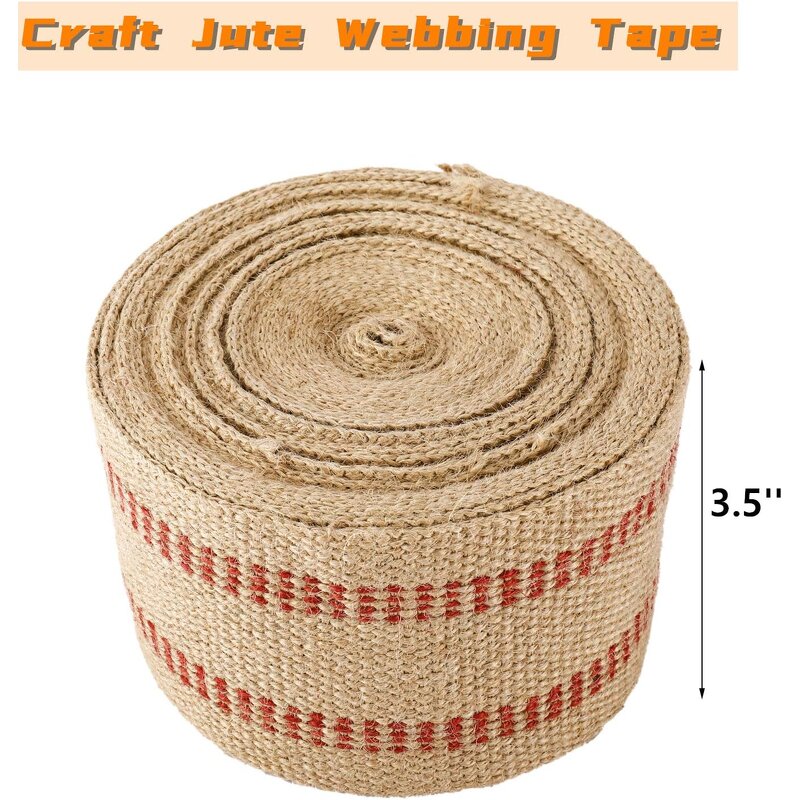 Jute Webbing Tape - for Chair Repair Crafting Burlap Ribbon Upholstery Custom