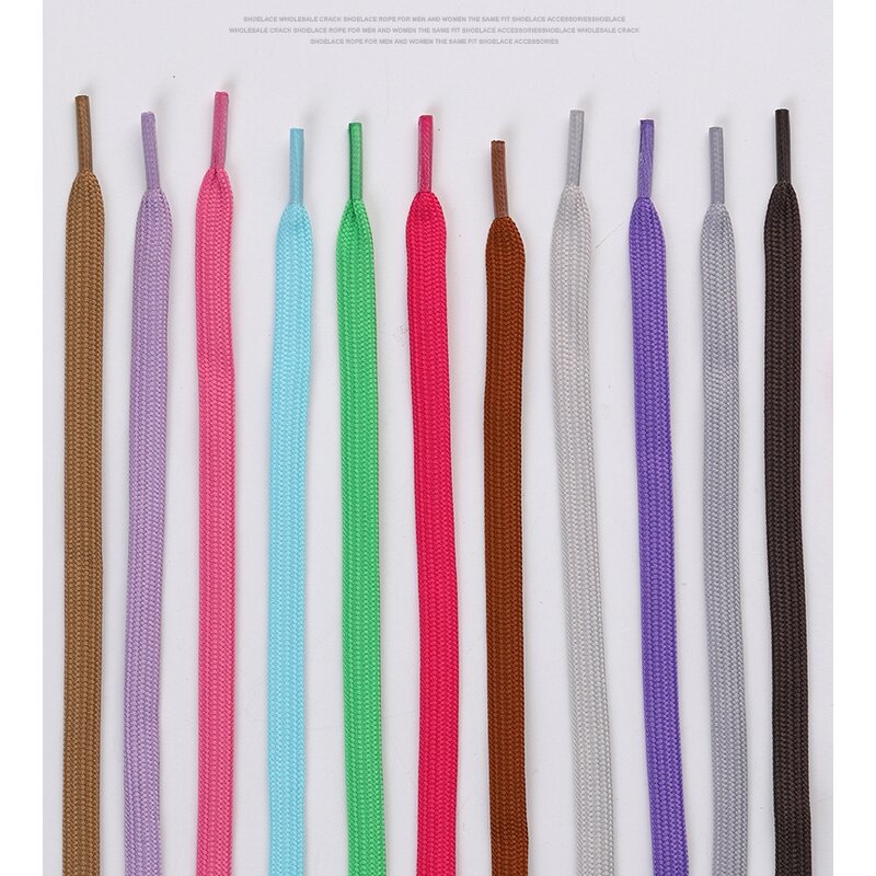 Shoelaces - Hollow Flat Braided for Sports Casual Shoes Black White Unisex