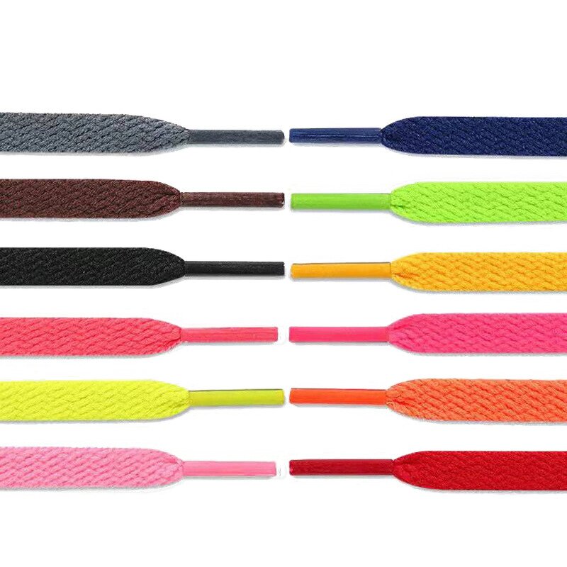 Shoelace Manufacturer - Fashion Flat Colorful Braided Rope for Casual Sports