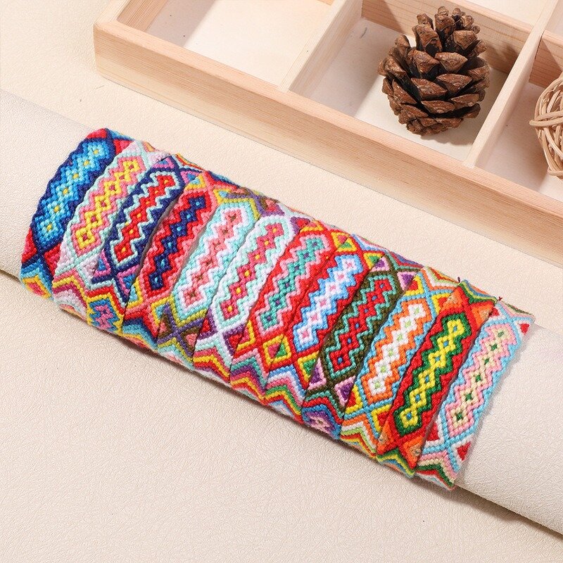 Friendship Bracelets - Handmade Adjustable with Sliding Knot for Women Kids