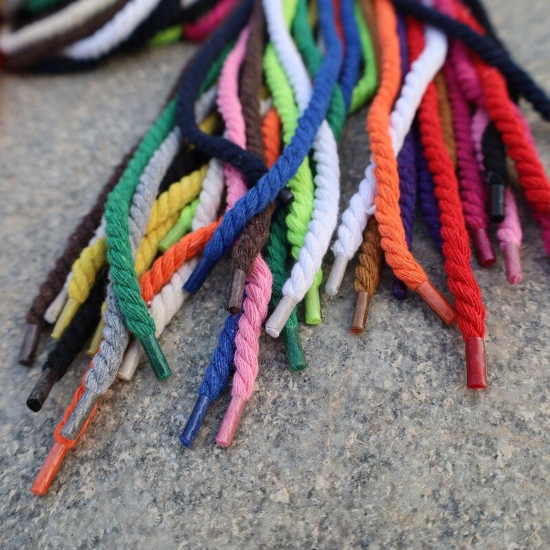 Shoelaces - Thick Rope Twisted with DIY Custom Accessories Cotton for Sneaker