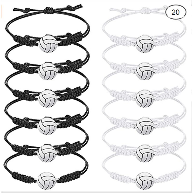 Sports Bracelet - Hand-woven Colorful for Football Basketball Volleyball Tennis