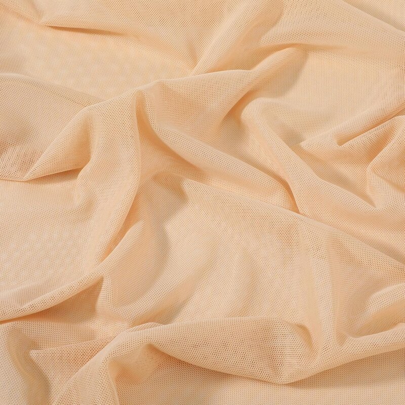 Power Mesh Fabric - Lightweight Sheer Nylon Spandex Stretch for Dancewear