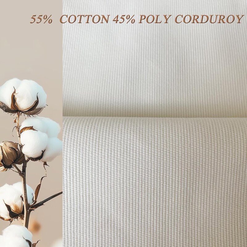 Corduroy Fabric - 100 Cotton Baby Soft Solid 57 Inch for Sewing Apparel Quilting