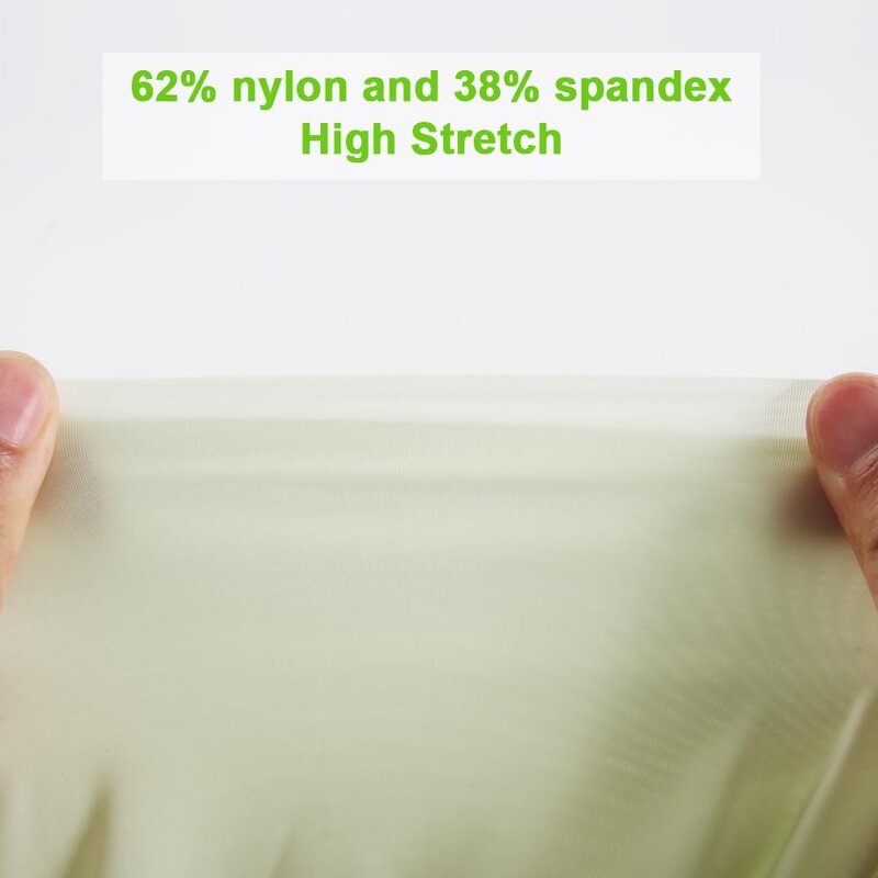 Nylon Spandex Fabric - Soft Sheer High Stretch Thin for Swimwear Lining